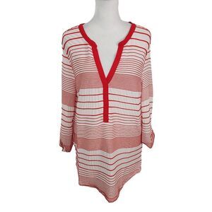 Sanctuary Red and White Stripe Tunic NWT Size Medium Anthropologie Striped Top